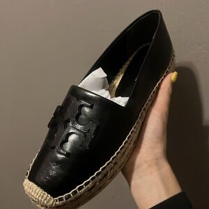 Tory Burch Ines Logo Patch Platform Espadrilles